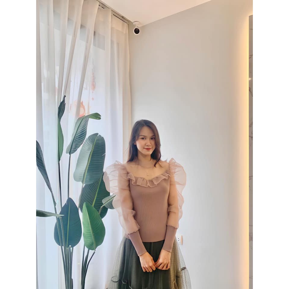 Áo len phối ren nữ | BigBuy360 - bigbuy360.vn