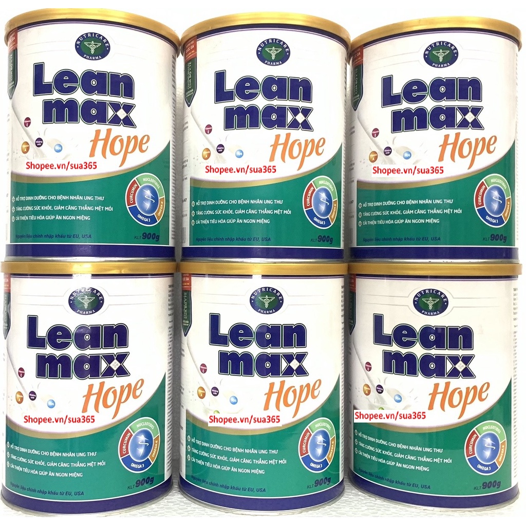 Sữa Leanmax Hope ( Đủ loai : 900g và 400g ) - Dinh Dưỡng Dành Cho Người Bệnh Ung Thư - Date Luôn Mới