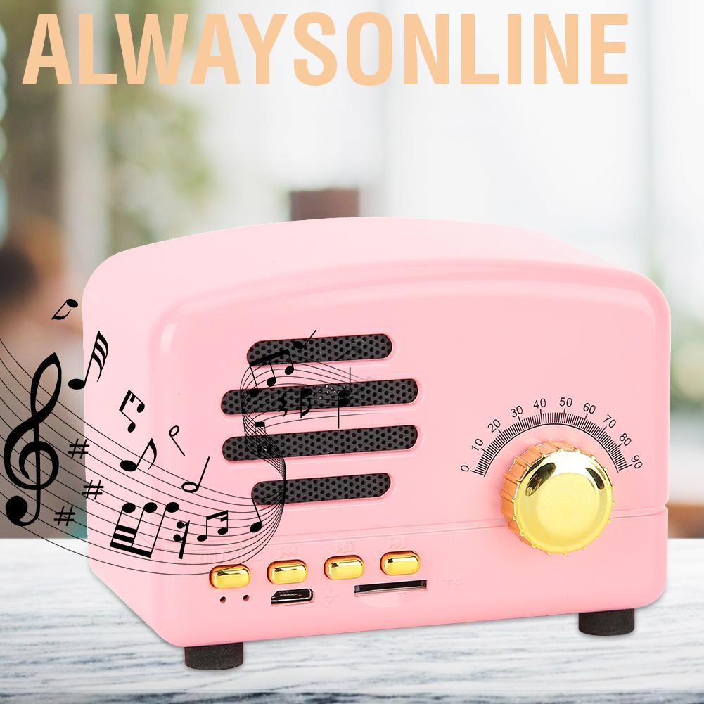 Loa Bluetooth không dây mini màu hồng