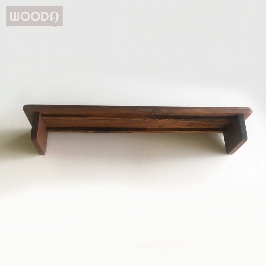 Kệ gỗ Walnut  cao cấp tháo lắp được, giá kê màn hình gỗ tự nhiên dùng cho màn hình máy tính, TV