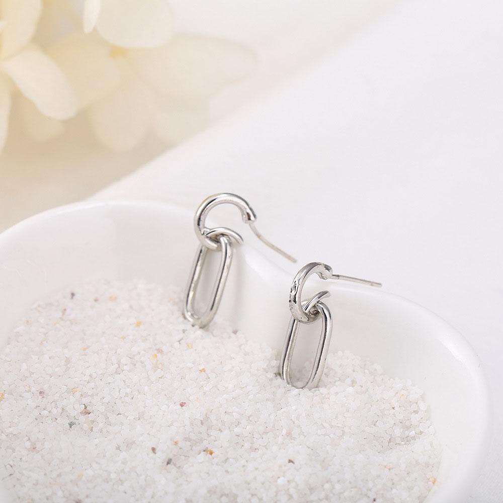 LILYES Khuyên Tai Hình Tròn Phong Cách Thời Trang Thanh Lịch Dành Cho Nữ