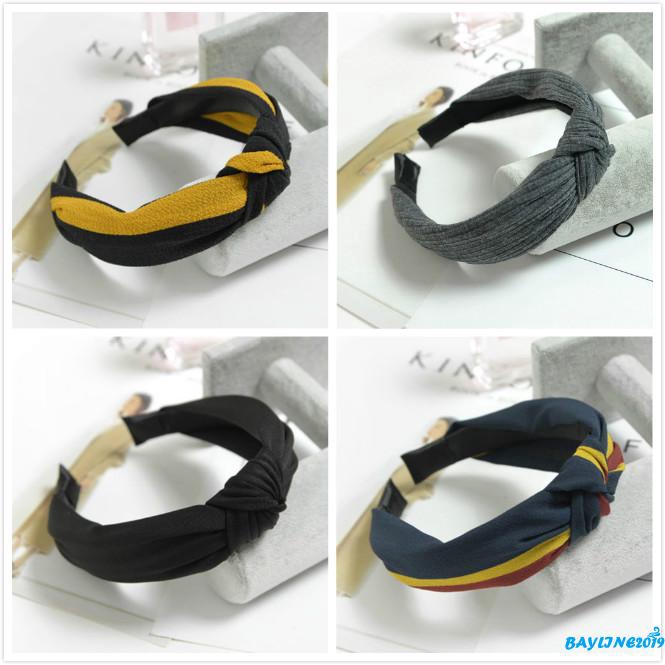 Băng Đô Nhung Màu Trơn Thắt Nơ Xoắn Thời Trang Cho Nữ