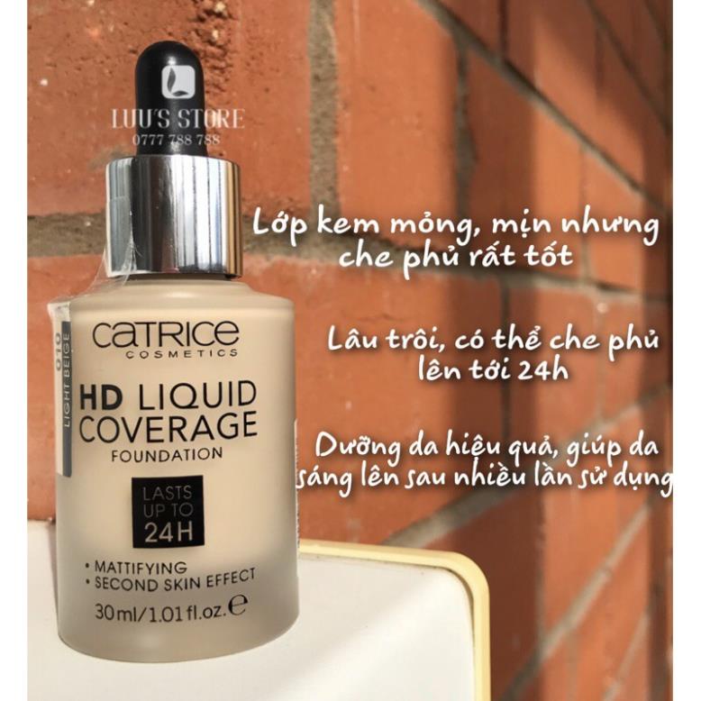 Kem Nền CATRICE HD Liquid Coverage Foudation Lasts Up To 24H