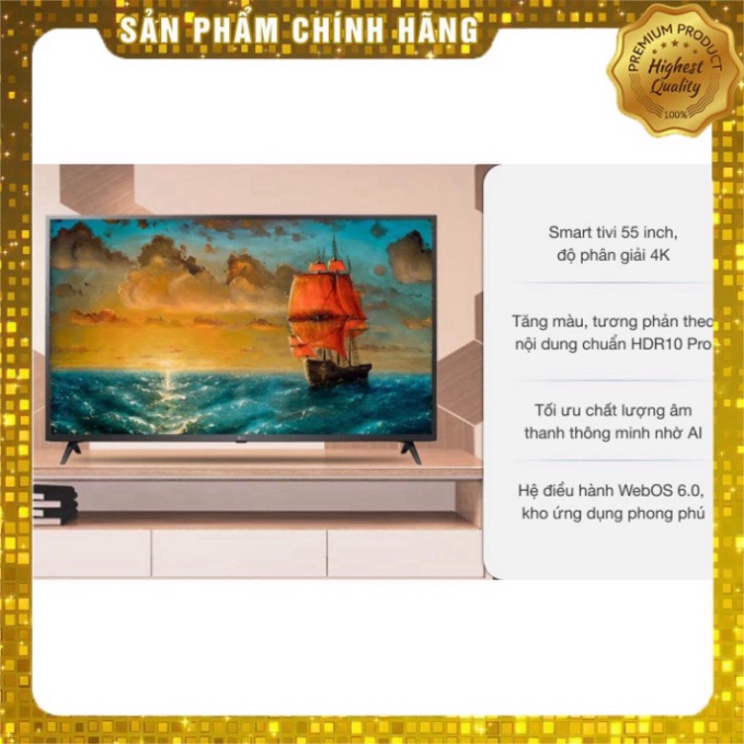 TIVI LG 4K 55 inch 55UP7550PTB * , lắp đặt miễn phí đầy đủ toàn quốc