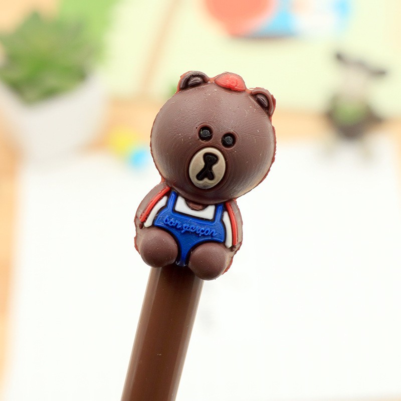 Sỉ 10 bút hình gấu Brown Bear  37k