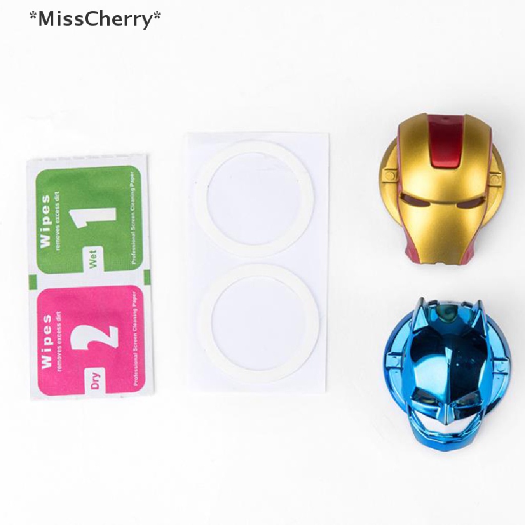 [MissCherry] 1 Miếng Dán Nút Nhấn Khởi Động Xe Hơi Phong Cách Iron Man