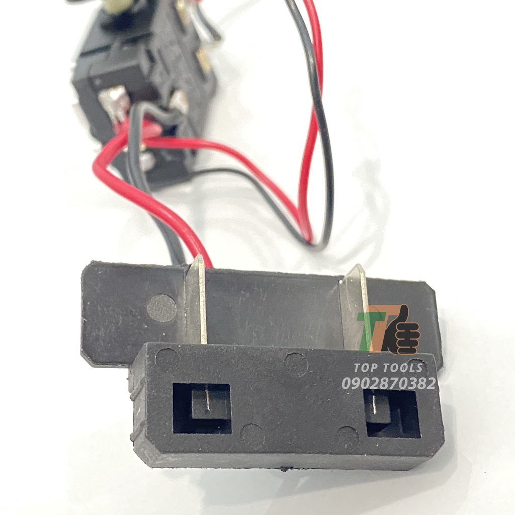 Công tắc máy khoan pin, cò máy khoan pin, máy siết bulong có điều tốc có gắn đèn led, dùng cho máy chổi than