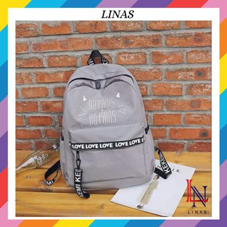 [FreeShip 50k] Ba lô cặp sách, balô nữ đi học đi làm đi chơi du lịch tiện lợi hàn quốc hàng đẹp BL003 LiNas