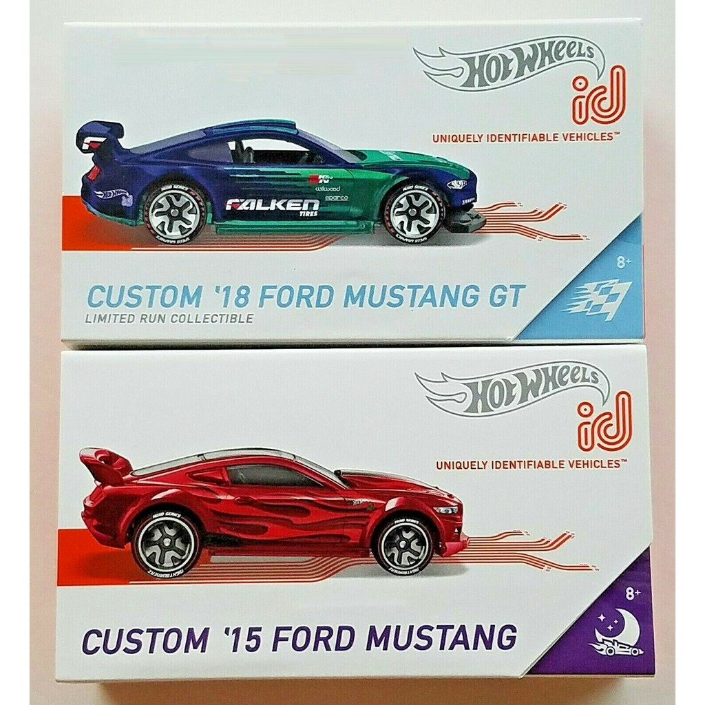 Xe mô hình tỉ lệ 1:64 Hot Wheels ID lot 1 Ford Mustang, BMW I8 ...