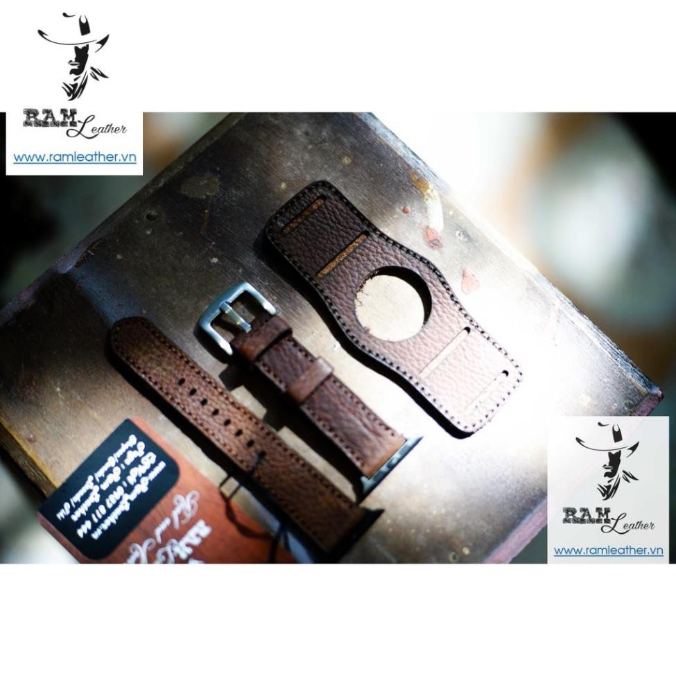 Tấm Lót Bundstrap Da Bò Thật Bền Đẹp Ram B2 Nâu Hạt-Chính Hãng RAM