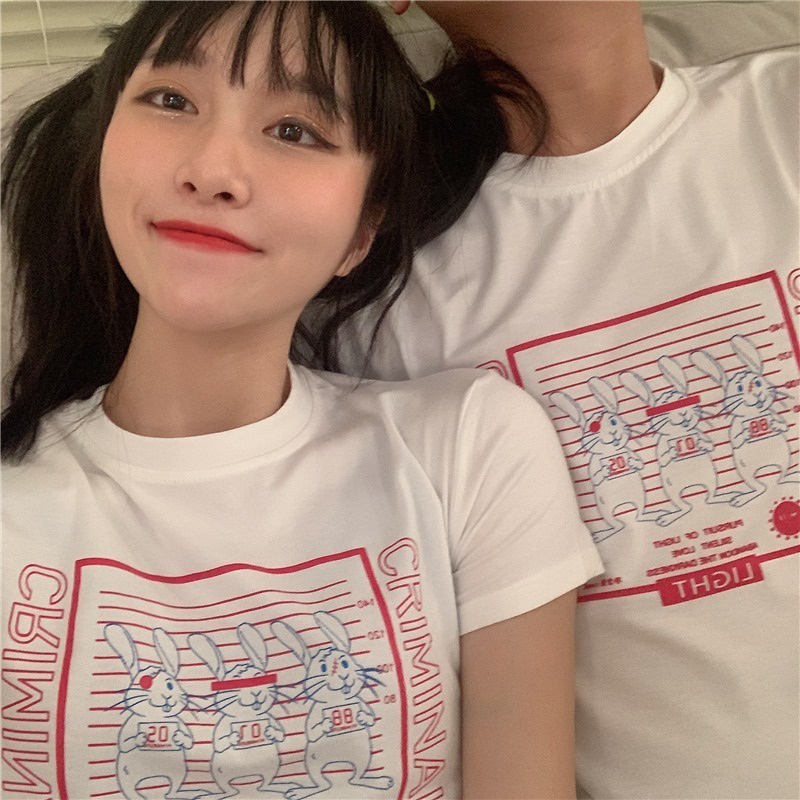 Áo Croptop Ngắn Tay In Họa Tiết Thời Trang Trẻ Trung