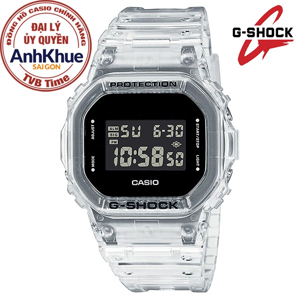 Đồng hồ nam dây nhựa Casio G-Shock chính hãng Anh Khuê DW-5600SKE-7DR