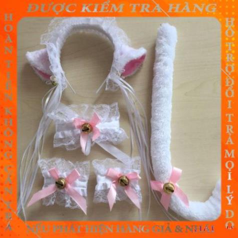 Trang phục cosplay anime tai mèo và đuôi làm quà tặng giáng sinh và tiệc Halloween cao cấp  okhucli | BigBuy360 - bigbuy360.vn