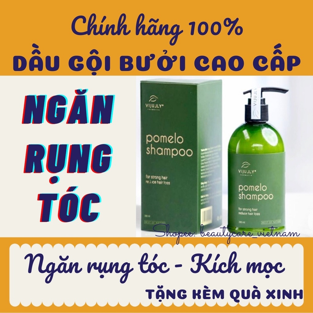 Dầu gội bưởi giảm rụng tóc, dầu gội mượt tóc Vijully chính hãng, kích mọc tóc, dưỡng tóc chắc khỏe dày dài