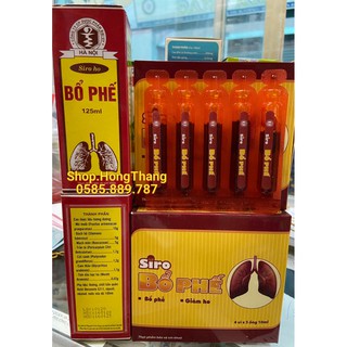 Siro Ho Bổ phế giảm ho tăng cường chức năng hô hấp date mới hình mới