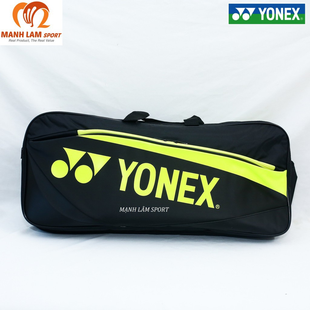 [TẶNG TẤT] Túi vợt thể thao cầu lông Yonex BAG8911 đen vàng chuyên dụng, thiết kế rộng rãi, mẫu mã đa dạng