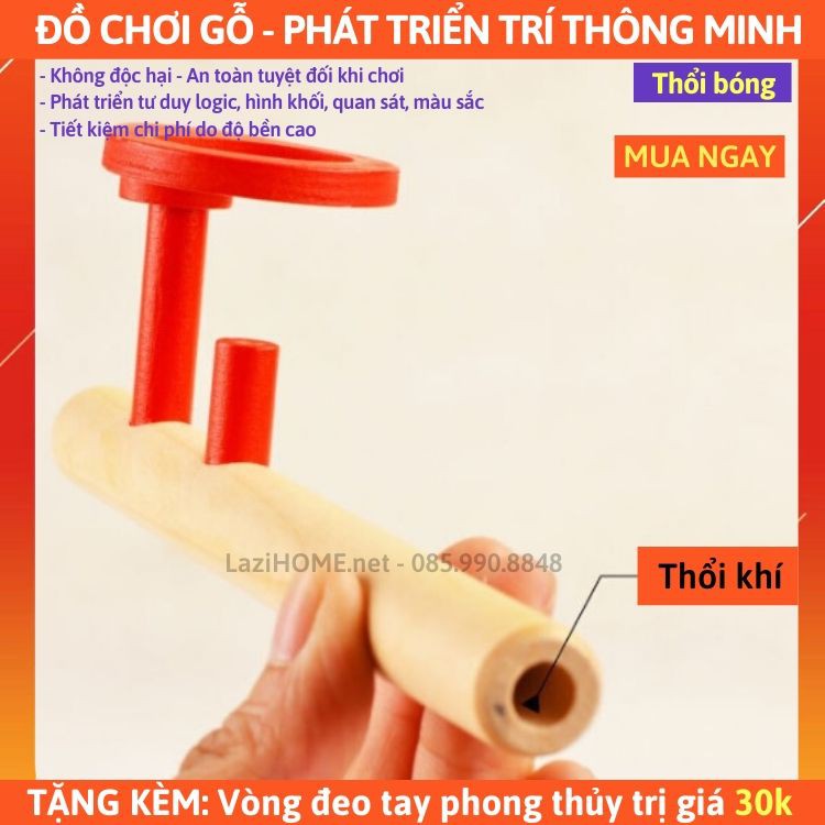 [MUA 1 ĐƯỢC 2] do choi tre em, đồ chơi trẻ em THỔI BÓNG Lazi HOME - Tặng kèm vòng đeo tay phong thủy trị giá 30k