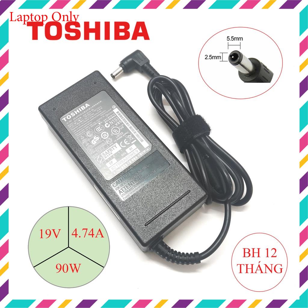 Sạc Laptop Toshiba Zin 19V - 4.74A - 90W chân thường Adapter laptop Toshiba loại tốt