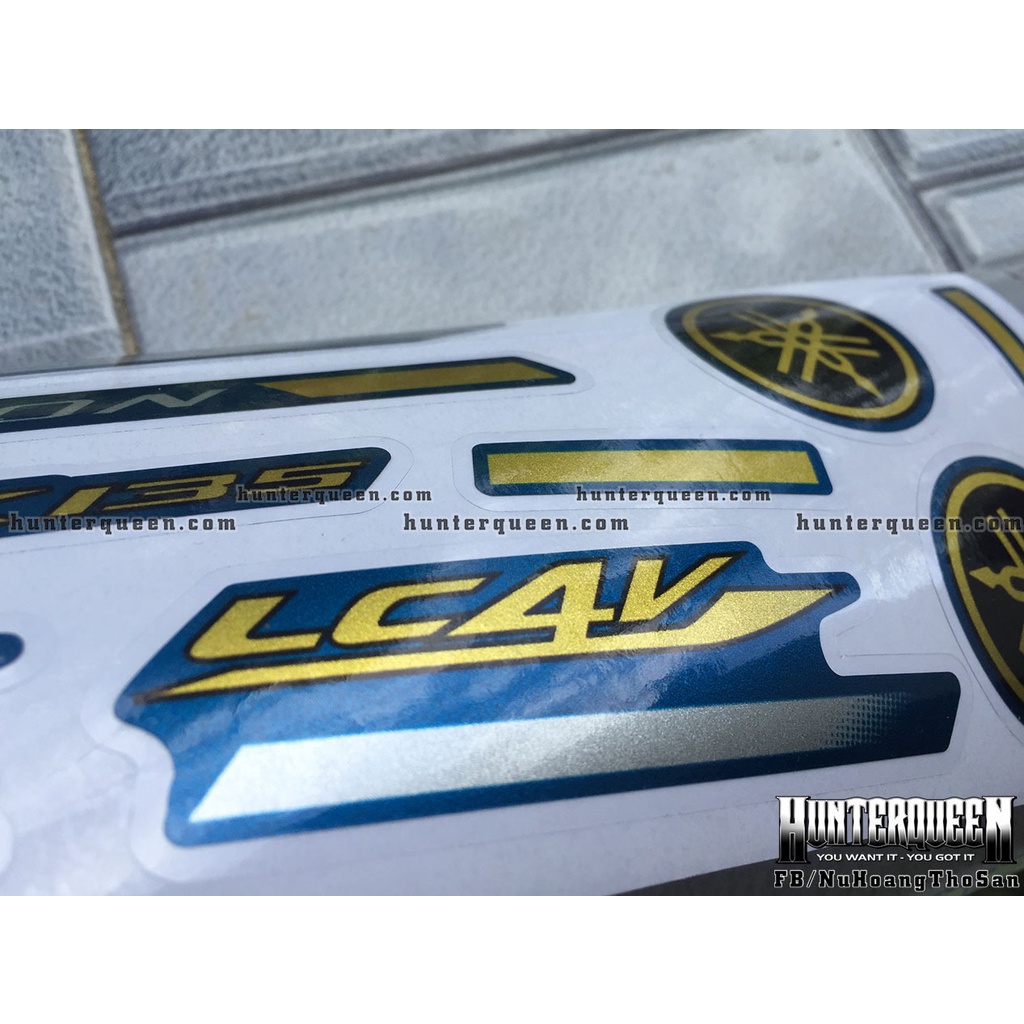 Tem in UV cao cấp. Exciter 135 đời 2006-2009. Spark Limited. Decal tem xe ép nhiệt kích thước chuẩn. Chất lượng