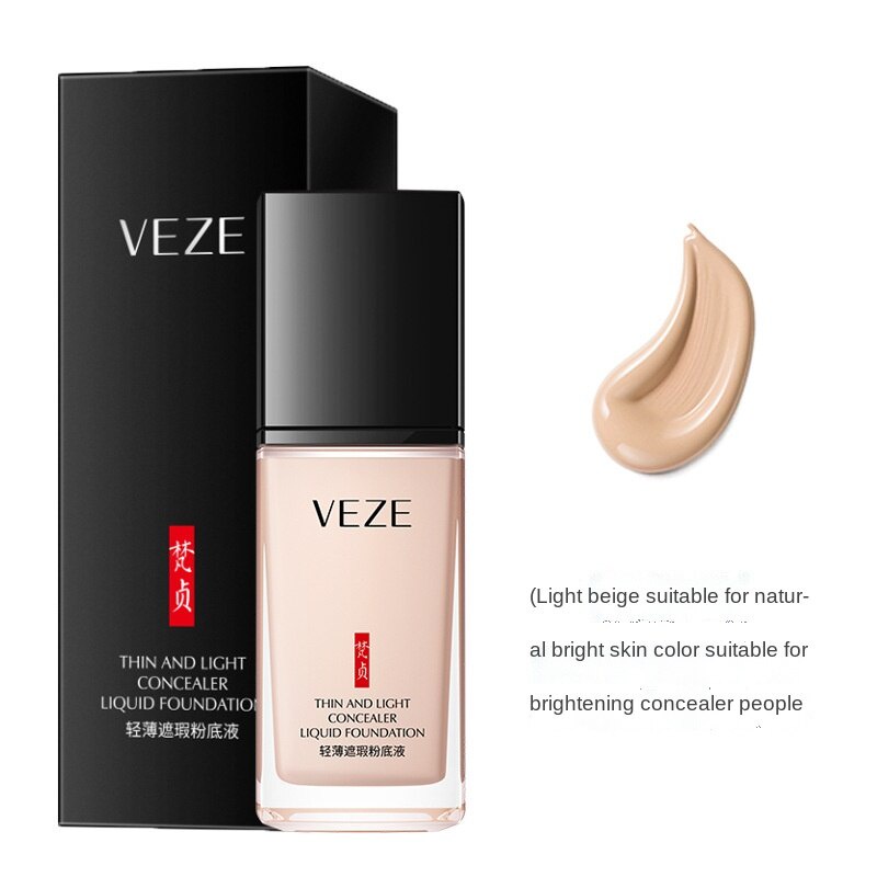 VEZE Kem nền che khuyết điểm nhẹ nhàng dưỡng ẩm và bảo vệ da