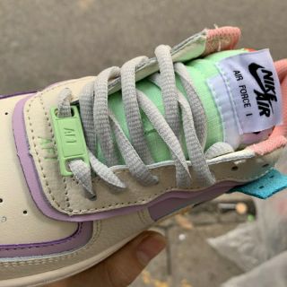 < VIDEO + ẢNH THẬT > GIÀY SNEAKER AF1 TRẮNG TÍM THẤP CỔ