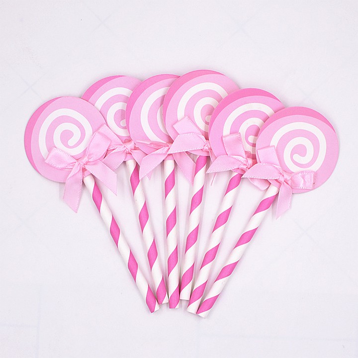 [FREESHIP❤️] Que cắm hình kẹo mút - Trang trí bánh kem - HD Shop