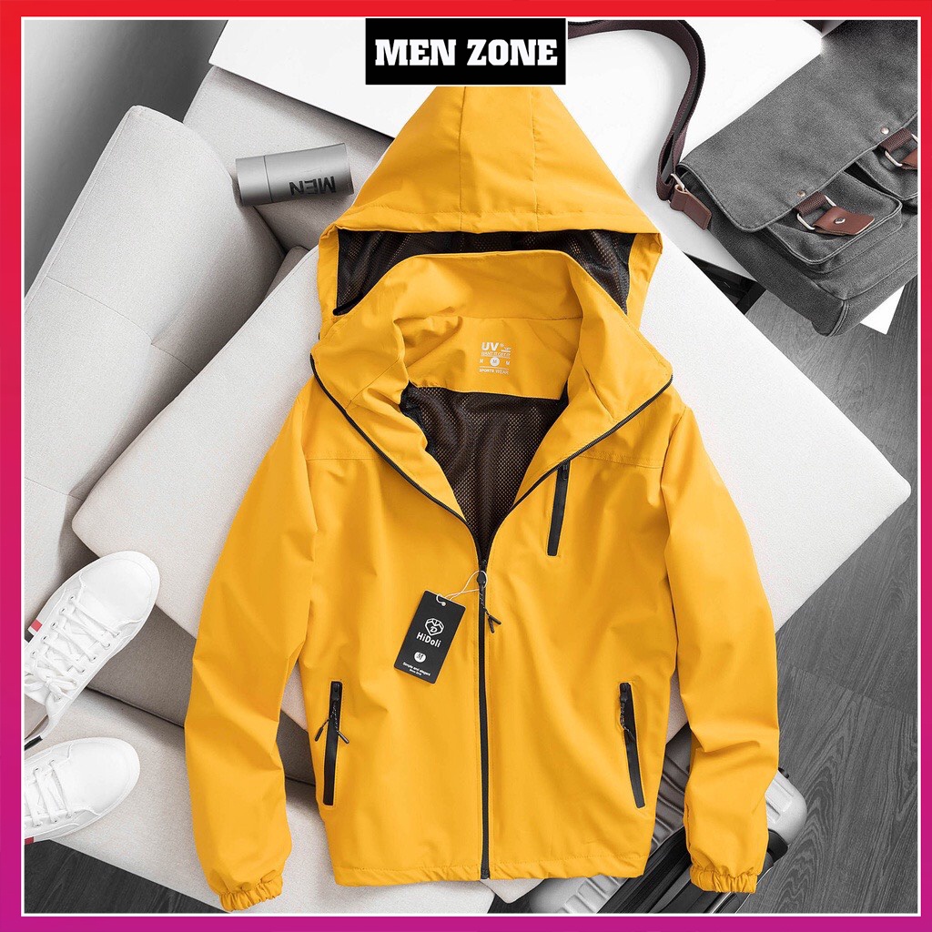 Áo Khoác Gió Nam Nữ 2 Lớp Cao Cấp Chống Nước, Cản Gió, Ngăn Tia UV - Menzone
