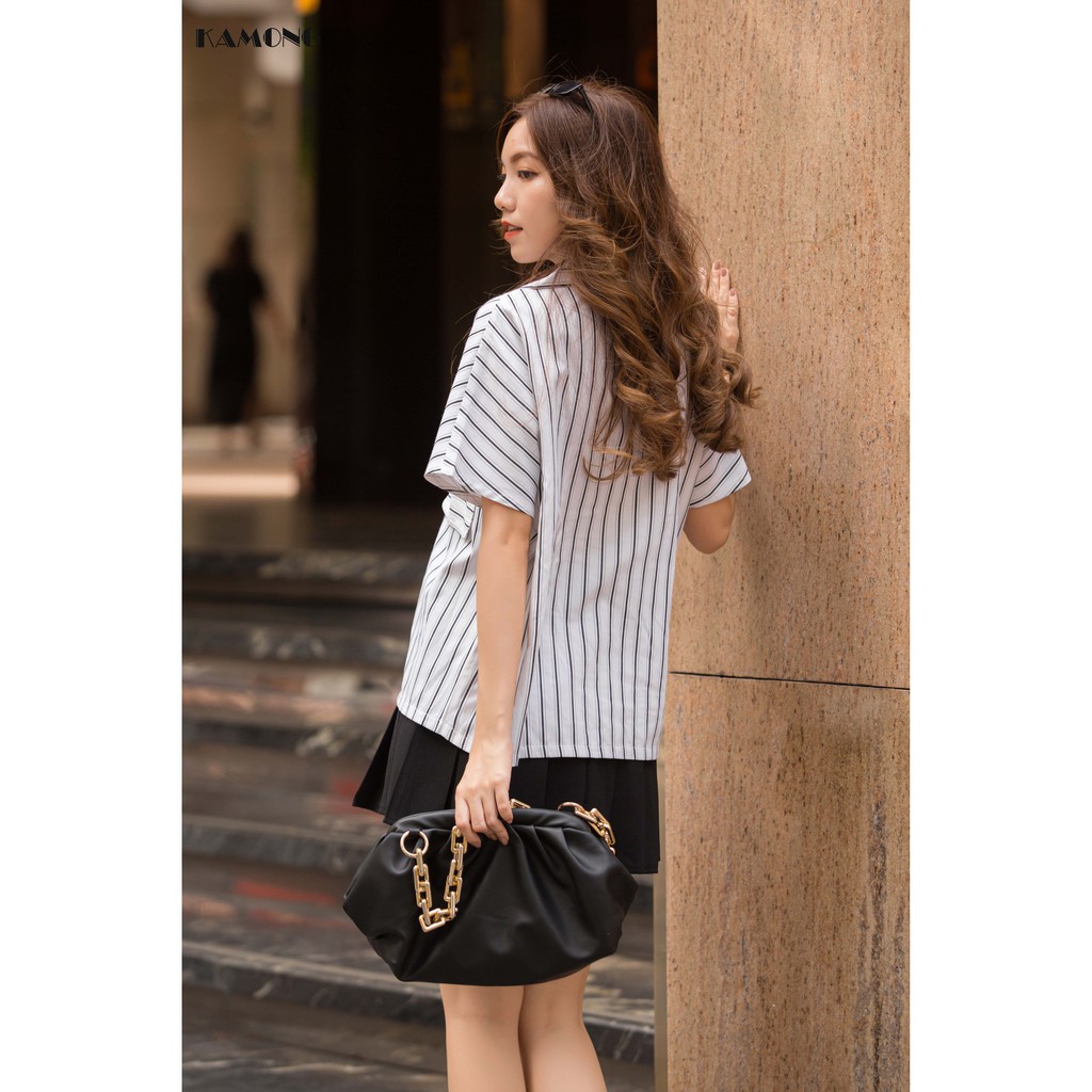 Áo cổ vest kẻ sọc KAMONG A047 | BigBuy360 - bigbuy360.vn