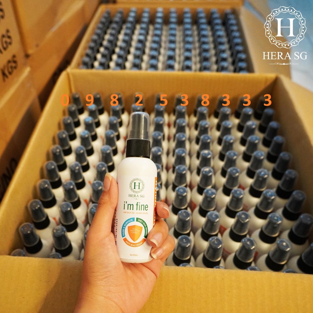 Xịt sát khuẩn rửa tay khô I'm Fine diệt 99% vi khuẩn sau 15 giây - 100ml | BigBuy360 - bigbuy360.vn