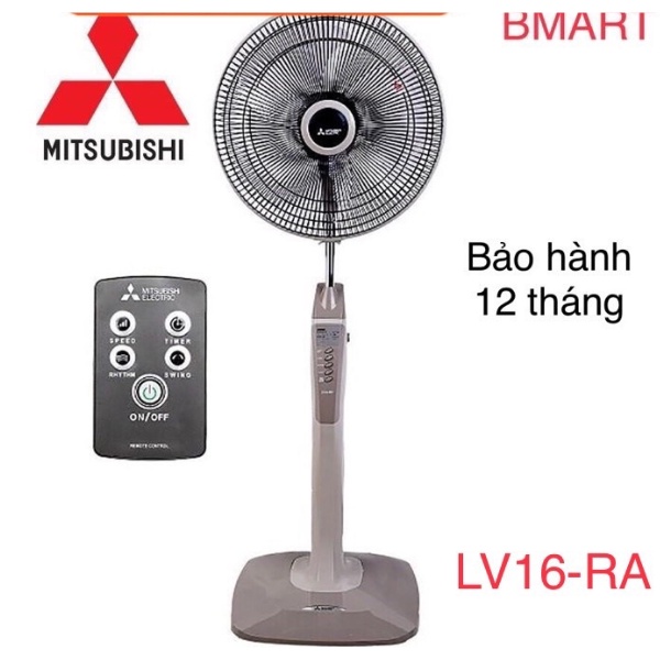 Quạt cây, Quạt đứng Mitsubishi LV16RA, Chính hãng, Nhập khẩu Thái Lan, có khiển