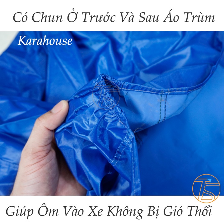 Bạt Trùm Xe Máy Xe Đạp Karahouse Dày Dặn Chống Nắng, Bụi Bẩn Có Chun Chống Gió