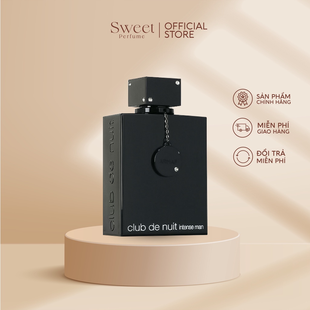 Nước hoa nam club de nuit cao cấp hương gỗ thơm cay nồng Sweet Perfume | 20ml Amaf Club DeNuit Inten