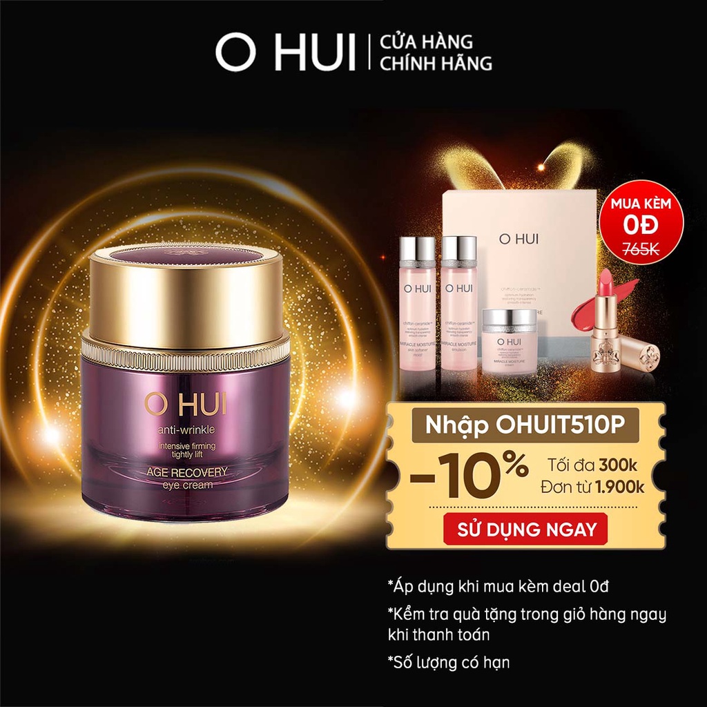 [Mã VISAPREMIUM giảm 150K]Kem vùng mắt cải thiện nếp nhăn OHUI Age Recovery Cream 25ml