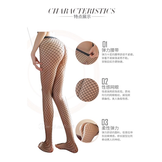 (Nhiều Kiểu) Vớ Quần Lưới Cá Phụ Kiện Nội Y Đồ Lót Sexy