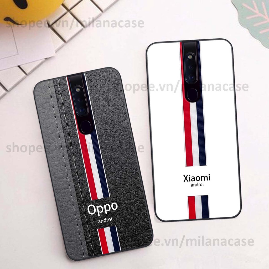 Ốp Oppo F11 / F11 Pro in giả da phong cách thể thao, cá tính, thời trang