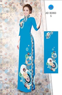 Vải áo dài lụa in 3D bộ