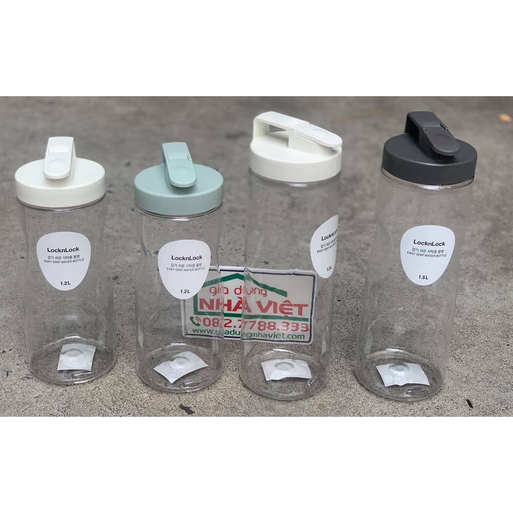 Bình nước Easy Grip LocknLock 1.2L HAP813, 1.5L HAP814