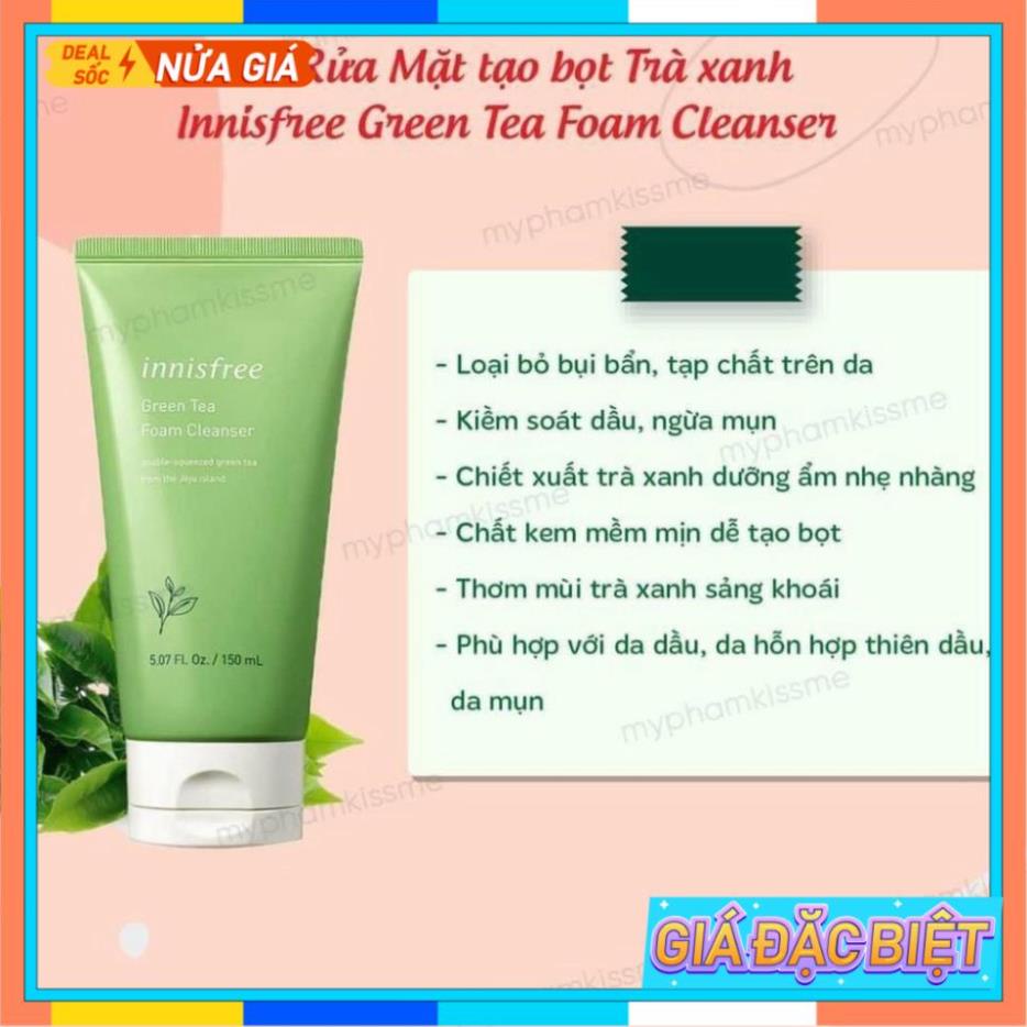 sữa rửa mặt innisfree - Sữa Rửa Mặt Cho Da Nhờn Mụn Nhạy Cảm 150ml | BigBuy360 - bigbuy360.vn