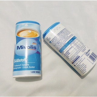 Đường ăn kiêng Mivolis chính hãng dùng cho người ăn kiêng, tiểu đường dạng viên dùng nấu ăn( hàng đi air, hàng Đức)
