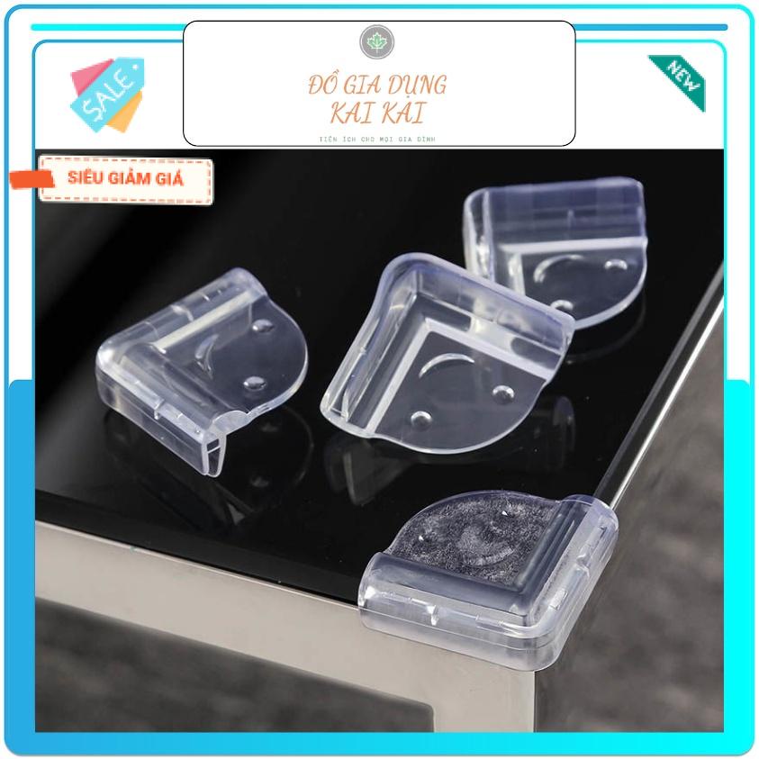Set 4 miếng ốp bảo vệ góc cạnh bàn bằng silicone an toàn khi nhà có trẻ nhỏ, Vật dụng cần thiết cho mỗi gia đình