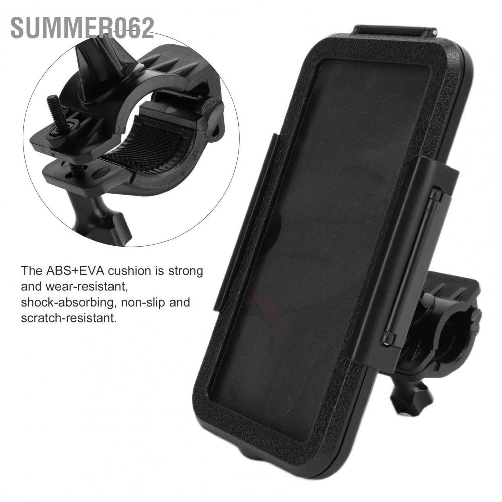 Summer062 Bike Phone Front Frame Bag 360° Rotatable Waterproof Holder with Touch Screen Case