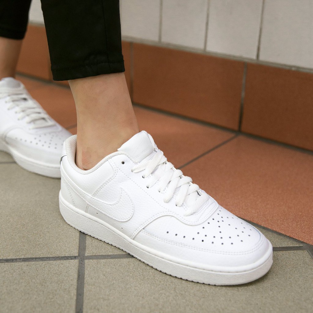 Giày Nike Court Vison Allwhite FREESHIPNike Full Trắng Chính Hãng - Giày Da Nike Chuẩn Auth - Fullbox