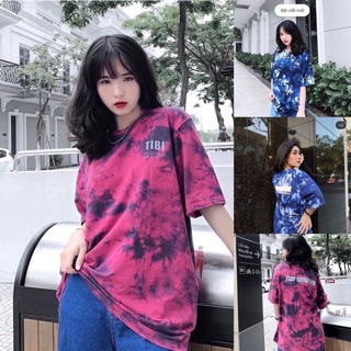 🔥💯Áo thun tay lỡ form rộng loang màu TIBI