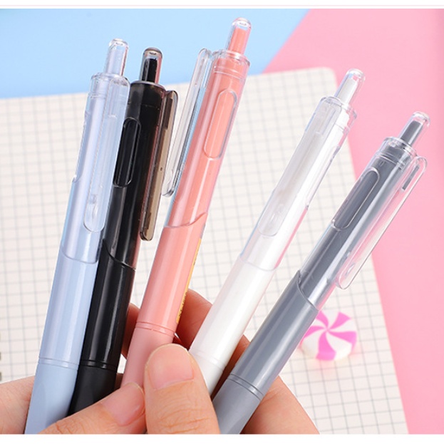 Bút Bi Mực Đen Nhanh Khô Ngòi 0.5mm
