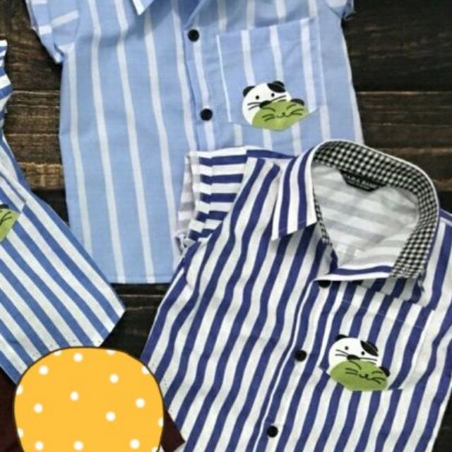 Combo quần jean áo sơmi bé trai