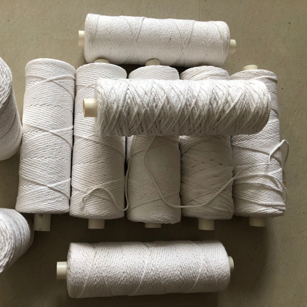 Cuộn Dây Bấc Nến Không Khói - Tim Nến Cuộn - Bấc COTTON Làm Nến Handmade