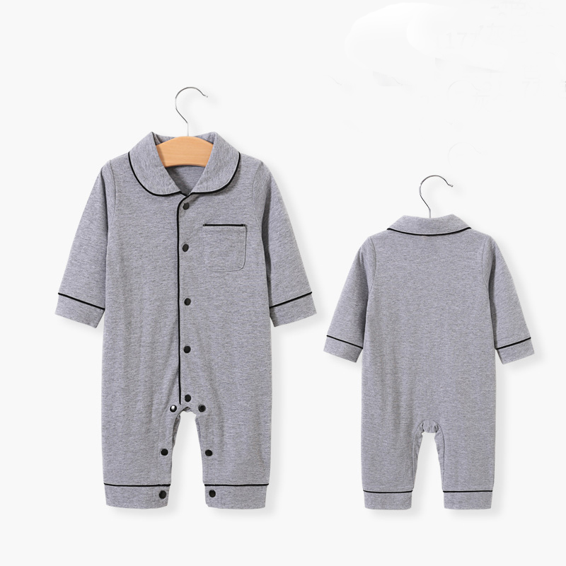 Áo liền quần dài tay cotton cho trẻ sơ sinh