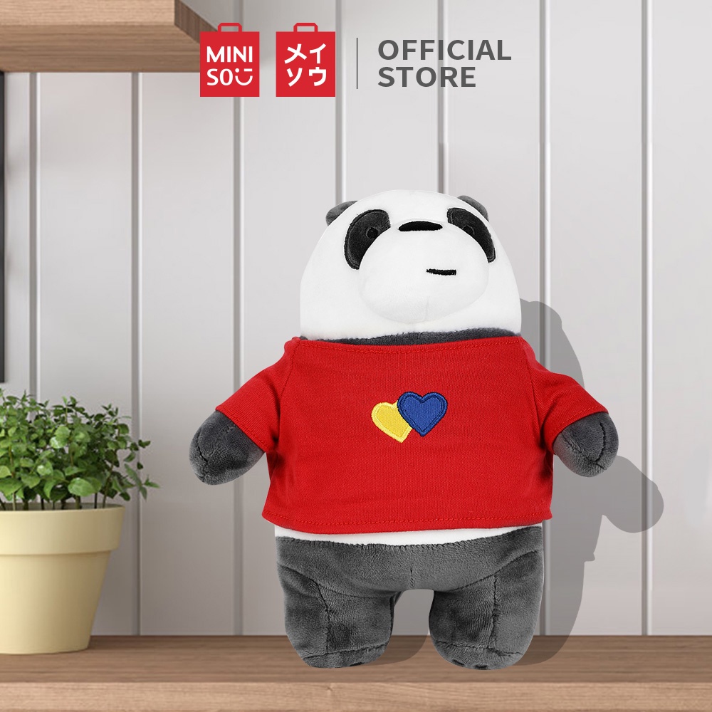 [Mã LIFEMALL2503 giảm 15% đơn 99K] Gấu bông mềm mịn chất liệu cao cấp We Bare Bears Miniso