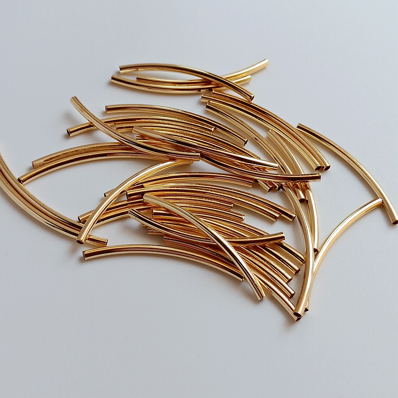 Bộ 10 Khuỷu Tay Mạ Vàng 14K Nhiều Màu Sắc Dùng Làm Đồ Thủ Công DIY