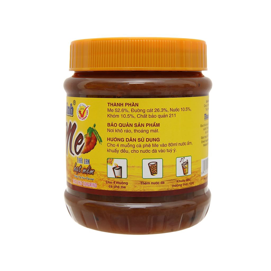 Đá me Thanh Bình hạt mềm thơm ngon giải nhiệt, hũ 900gr